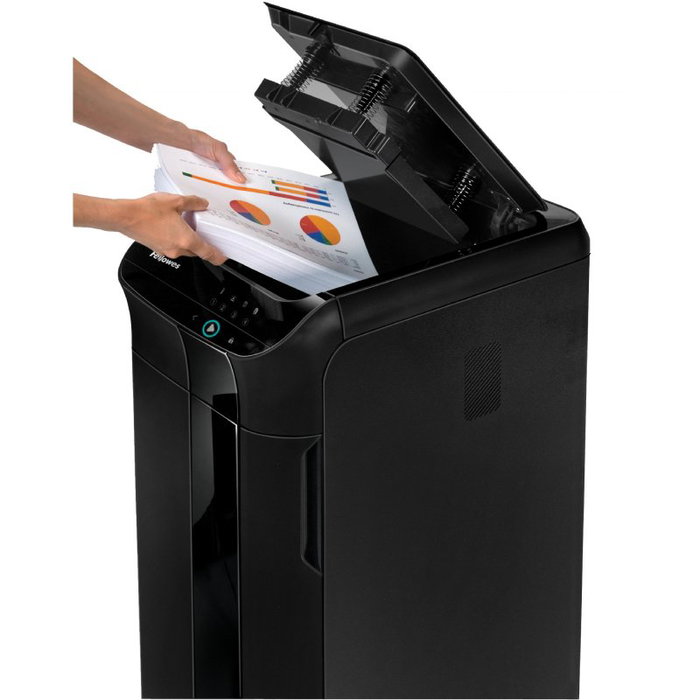 Fellowes AutoMax 450C Destructora de documentos, Corte en partículas, Negra